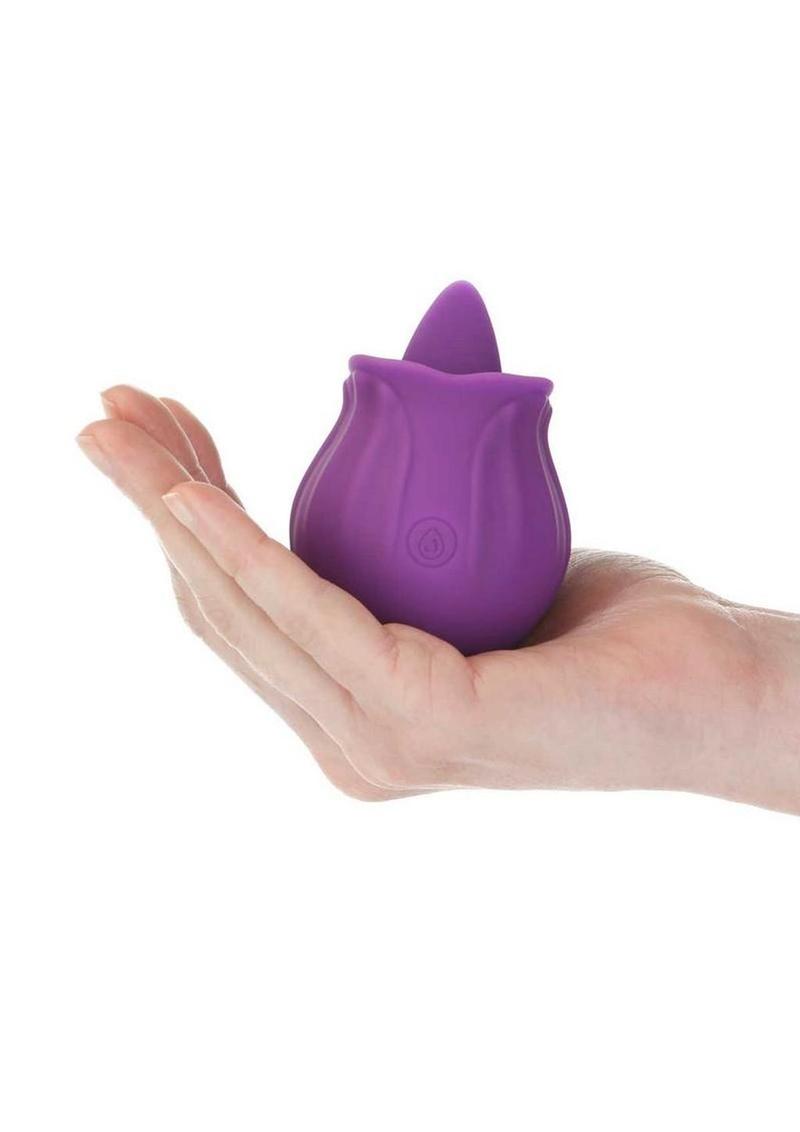 M'lady Flickering Tongue and Vibrating Silicone Rechargeable Clitoral Stimulator