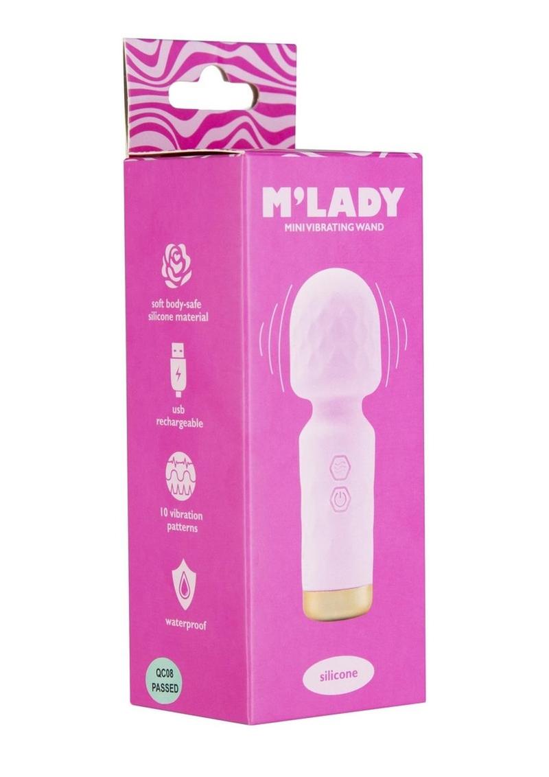 M'lady Rechargeable Silicone Mini Vibrating Wand