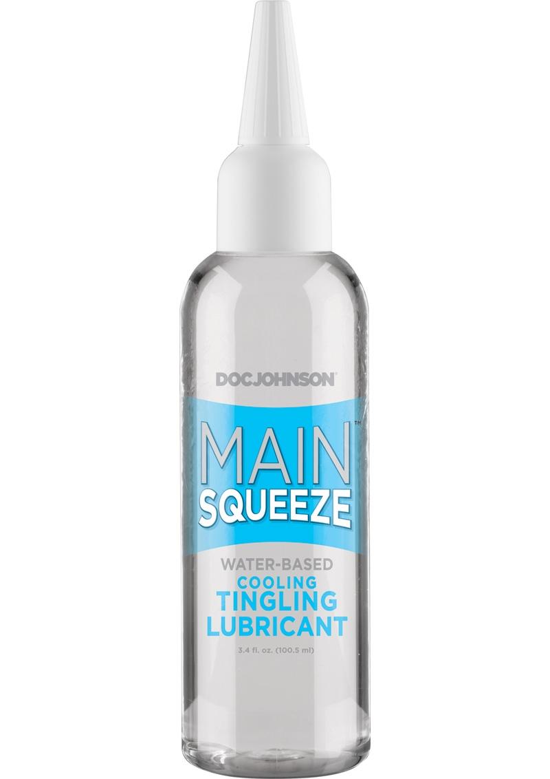 Main Squeeze Cooling Tingling Water Based Lubricant