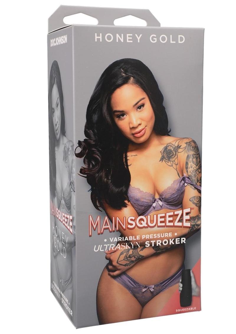 Main Squeeze Honey Gold Ultraskyn Masturbator - Pussy