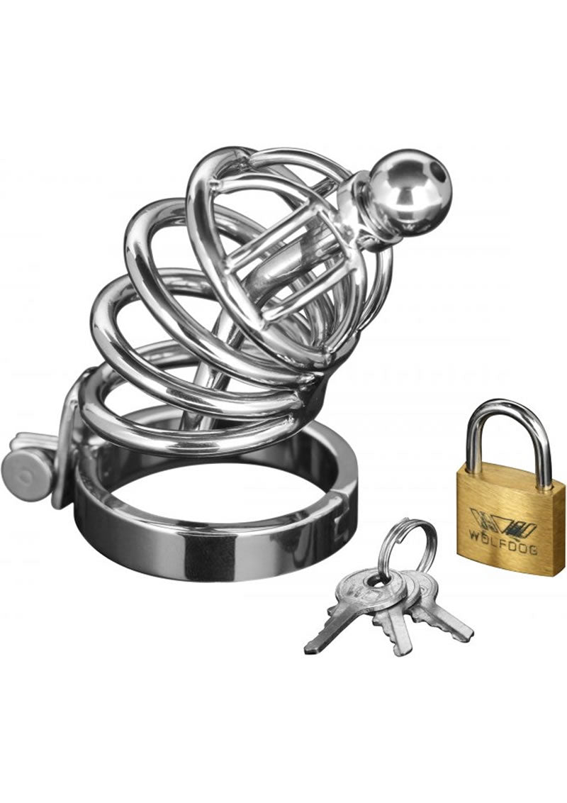 Master Series Asylum 4 Ring Locking Chastity Cage