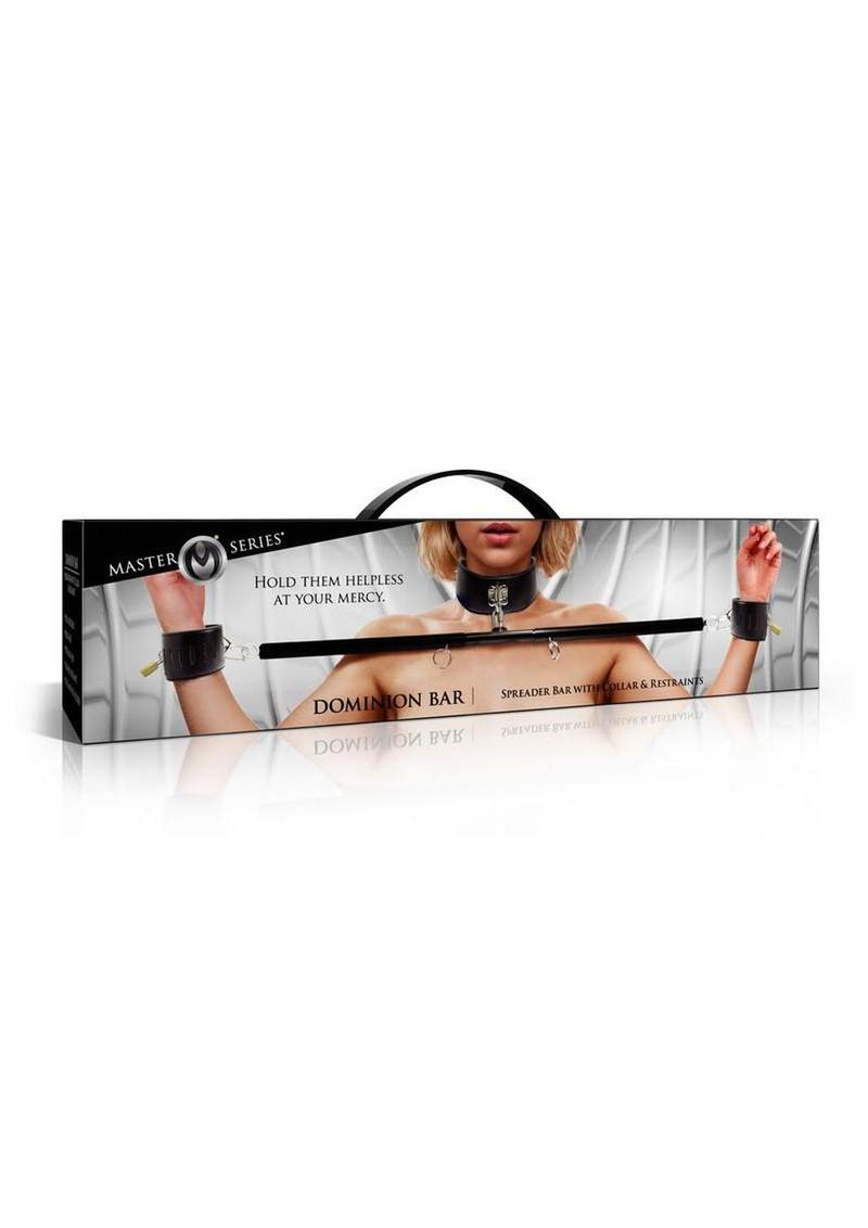 Master Series Dominion Bar Stainless Steele Spreader Bar with Collar and Restraints
