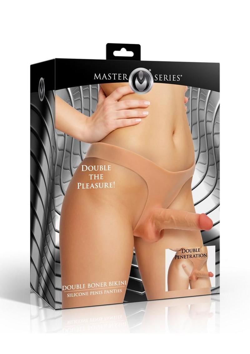 Master Series Double Boner Bikini Silicone Penis Panty