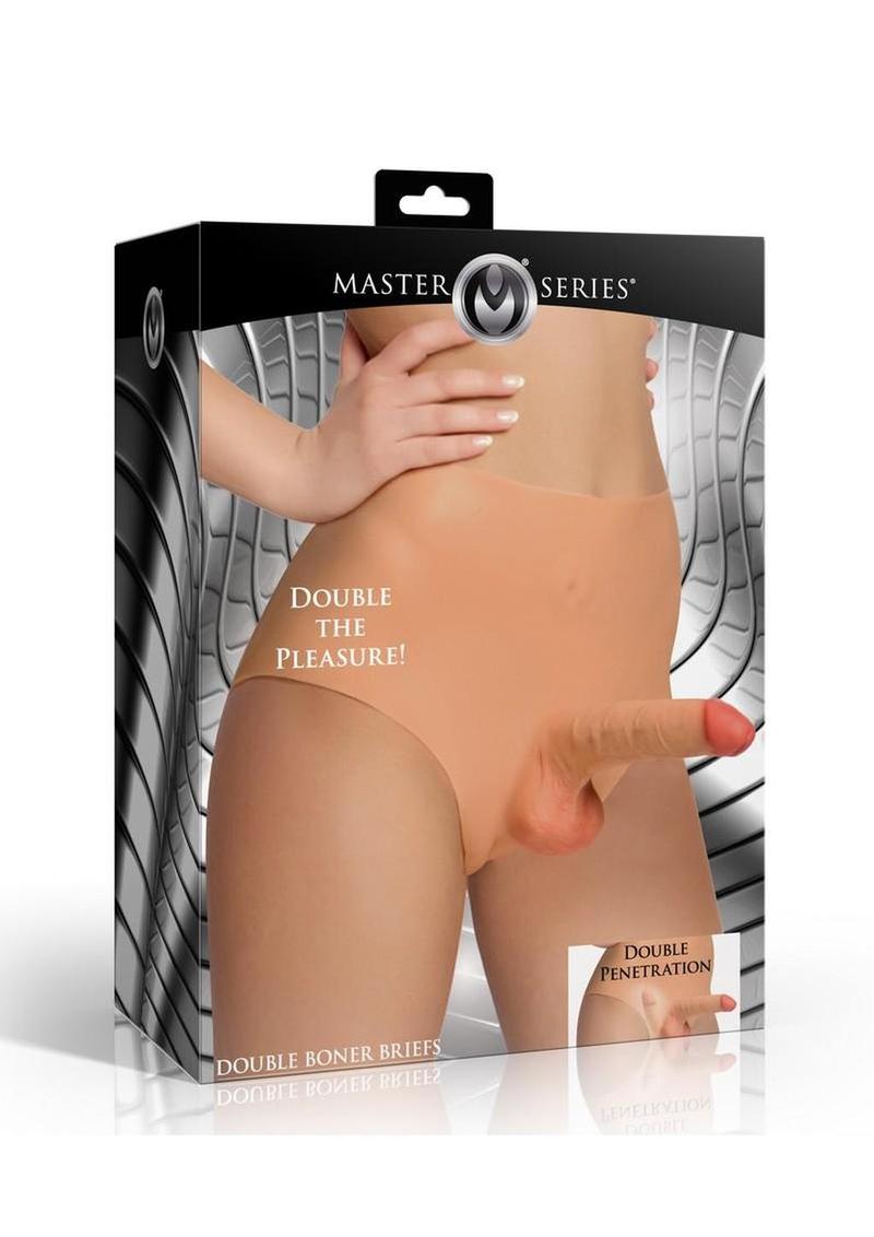 Master Series Double Boner Briefs Silicone Penis Panty