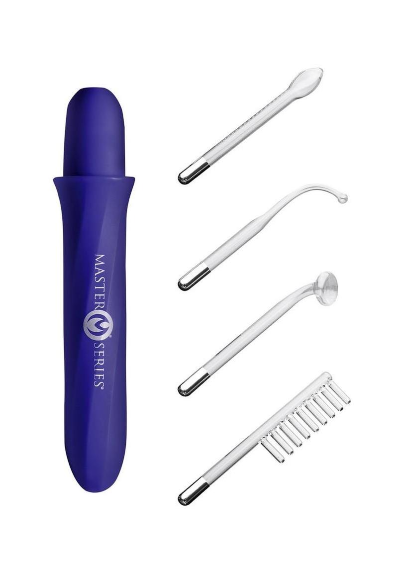 Master Series Elektrawand Rechargeable E-Stim Wand with Attachments