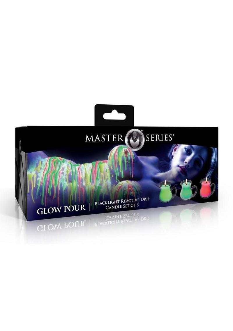 Master Series Glow Pour Blacklight Reactive Drip Candle