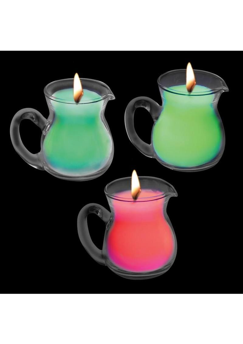 Master Series Glow Pour Blacklight Reactive Drip Candle