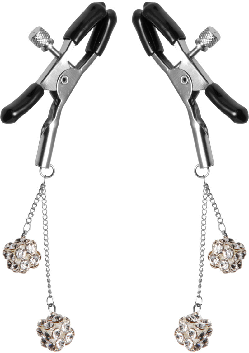 Master Series Ornament Adjustable Nipple Clamps W/ Jewel Accents