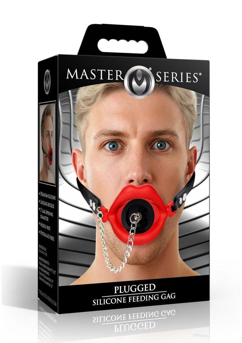 Master Series Plugged Silicone Feeding Gag