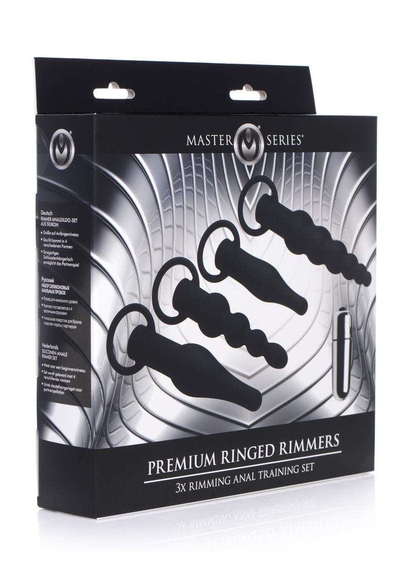 Master Series Premium Ranged Rimmers 3x Vibrating Silicone Rimming Anal Training