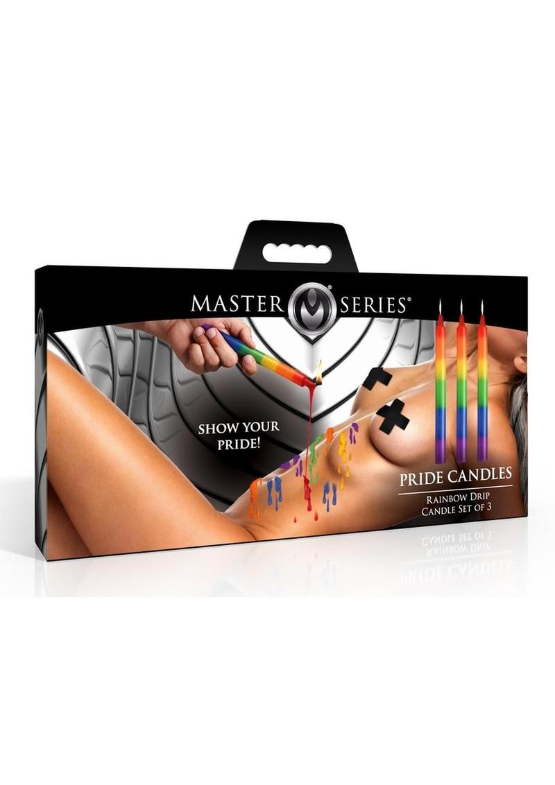 Master Series Pride Candles Rainbow Drip Candle