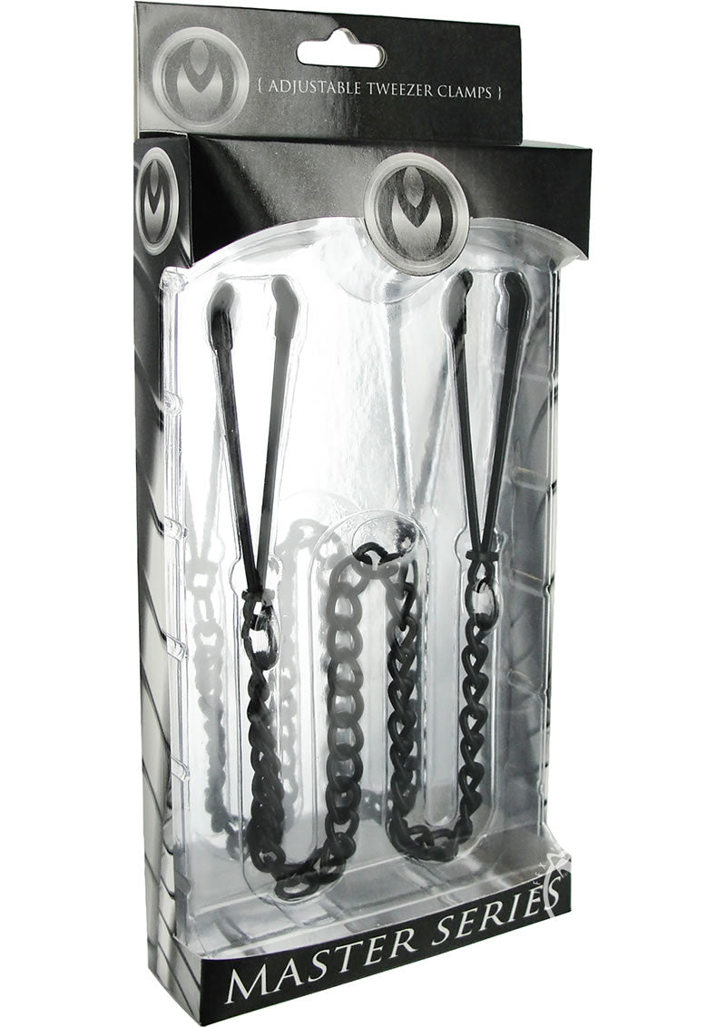 Master Series Reign Noir Tweezer Style Nipple Vice