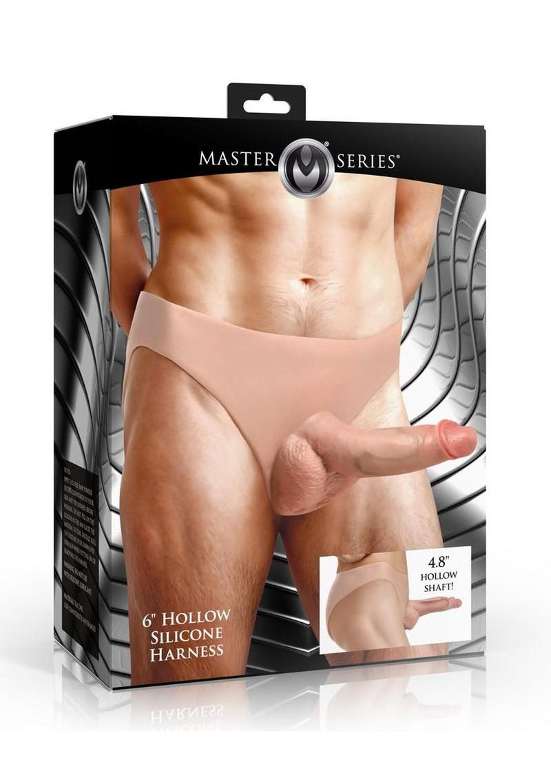 Master Series Slim Hollow Silicone Strap-On