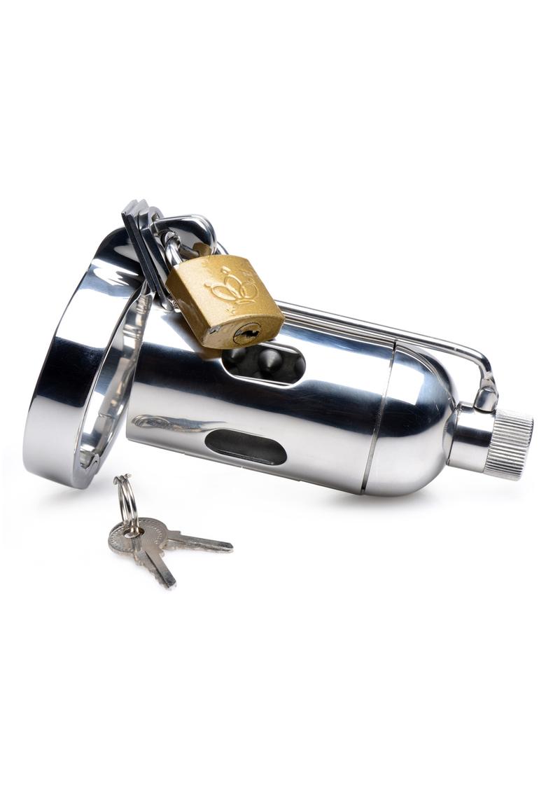 Master Series Spike Chamber Chastity Cage - Stainless