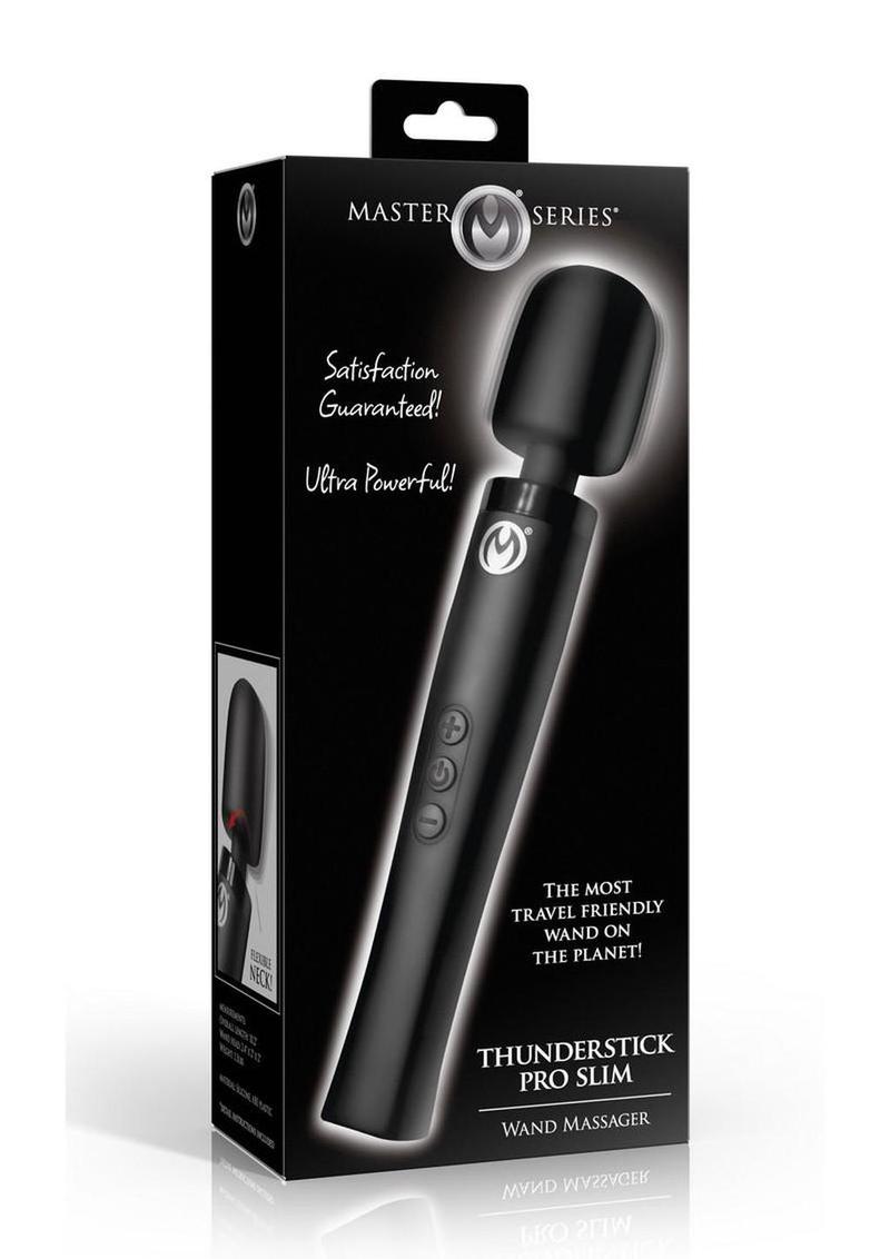 Master Series Thunderstick Pro Slim Rechargeable Wand Massager