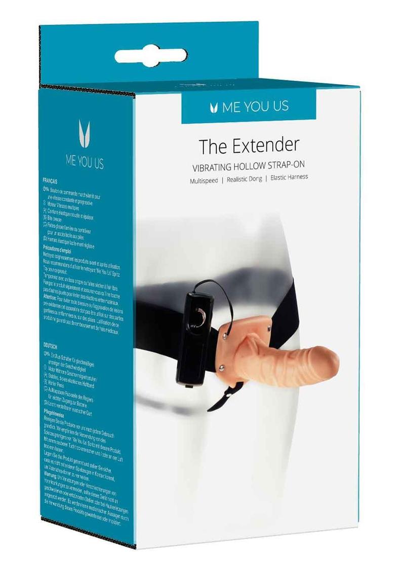 ME YOU US The Extender Hollow Vibrating Strap-On