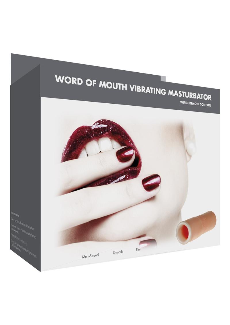 ME YOU US Word Of Mouth Vibrating Masturbator with Remote Control