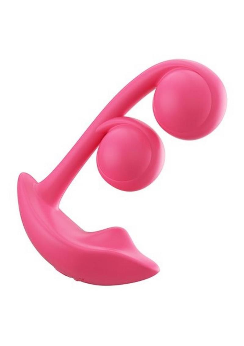 Melody Pressure Sensing App-Controlled Rechargeable Silicone Twin Balls Clit and G-Spot Vibrator