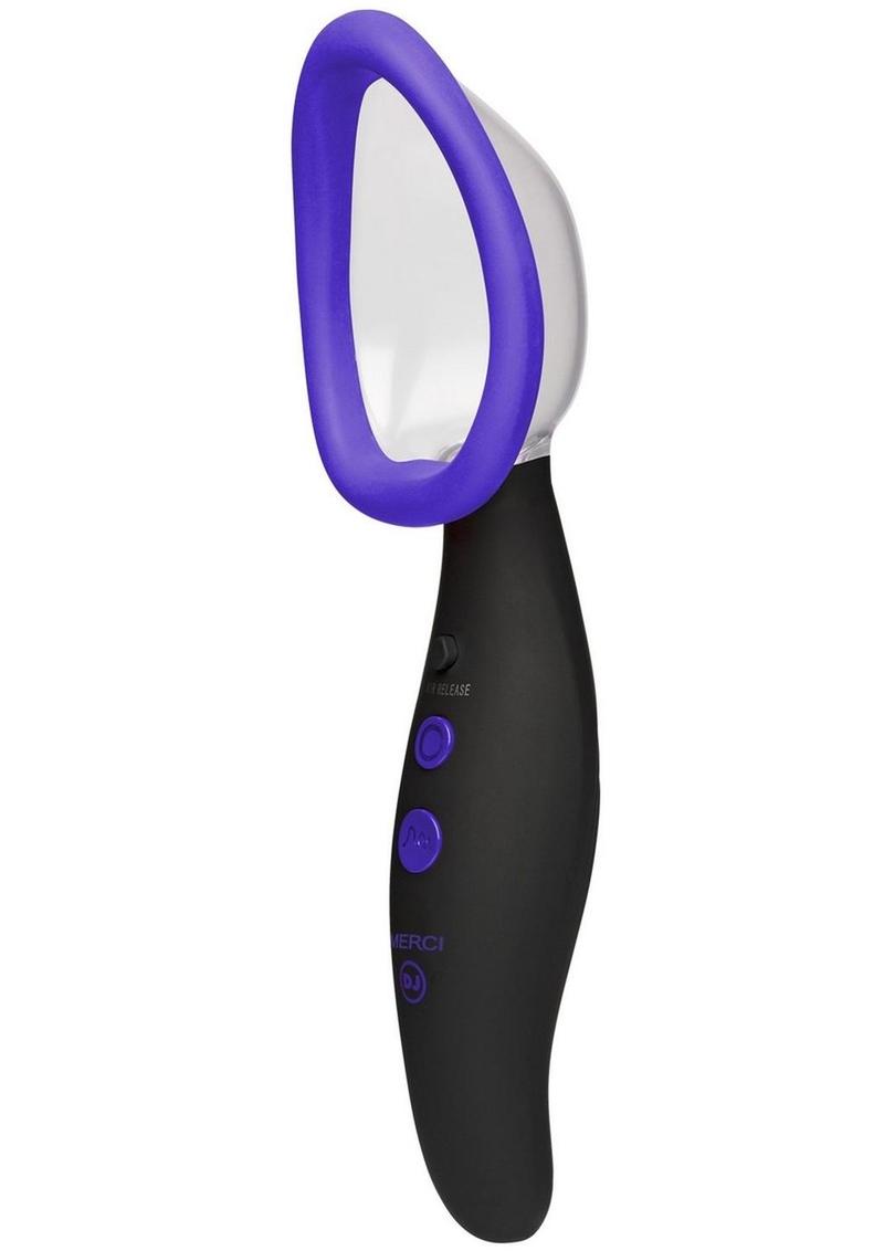 Merci Pumped Rechargeable Silicone Vibrating Pussy Pump