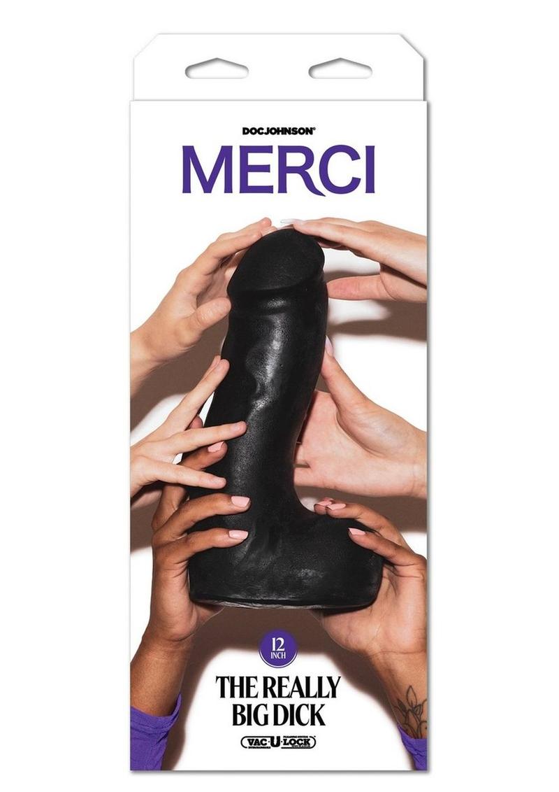 Merci The Really Big Dick with XL Removable Vac-U-Lock Suction Cup