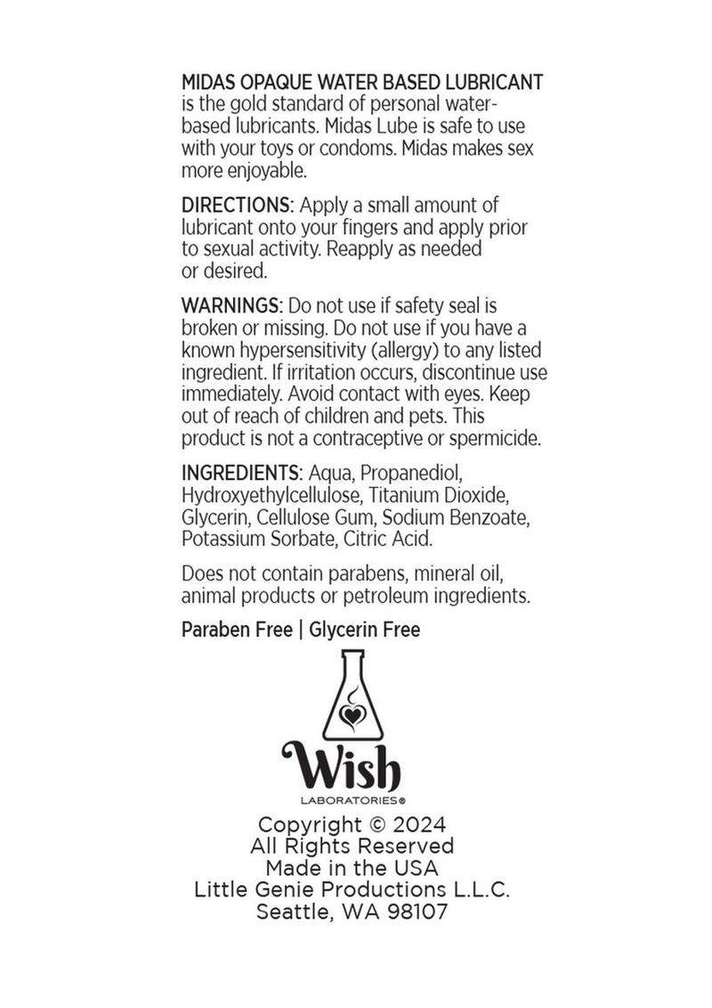 Midas Water Based Opaque Lubricant