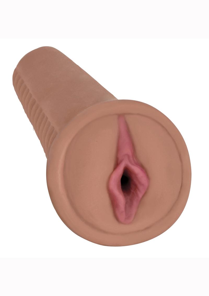 Mistress Jenna Vibrating Bioskin Dual Density Stroker - Pussy