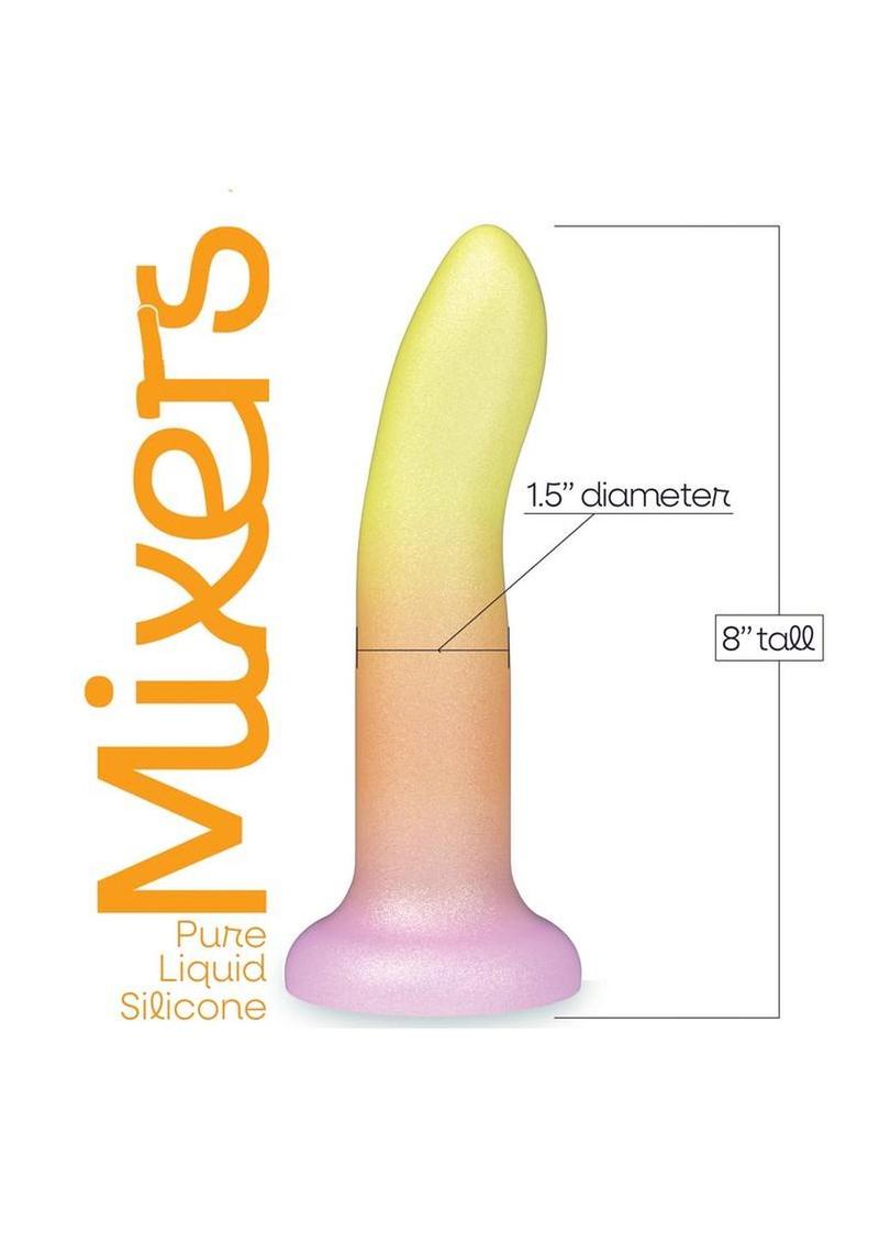 Mixers Tequila Sunrise Silicone G-Spot Dildo with Suction Cup