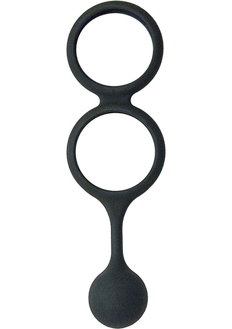 My Cock Ring Scrotum Ring with Weighted Ball Banger Silicone Cock Ring
