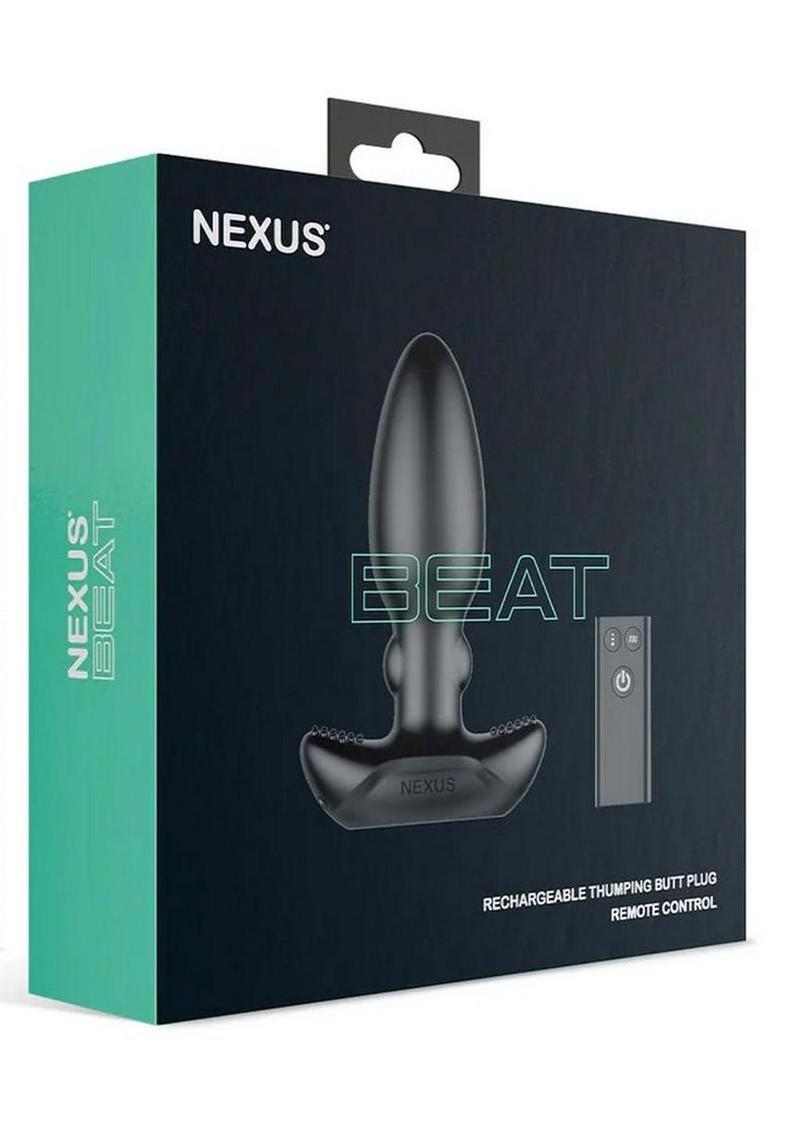 Nexus Beat Thumping Rechargeable Silicone Butt Plug with Remote Control