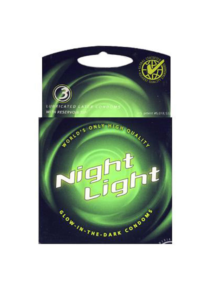 Night Light Glow In The Dark Condoms Lubricated