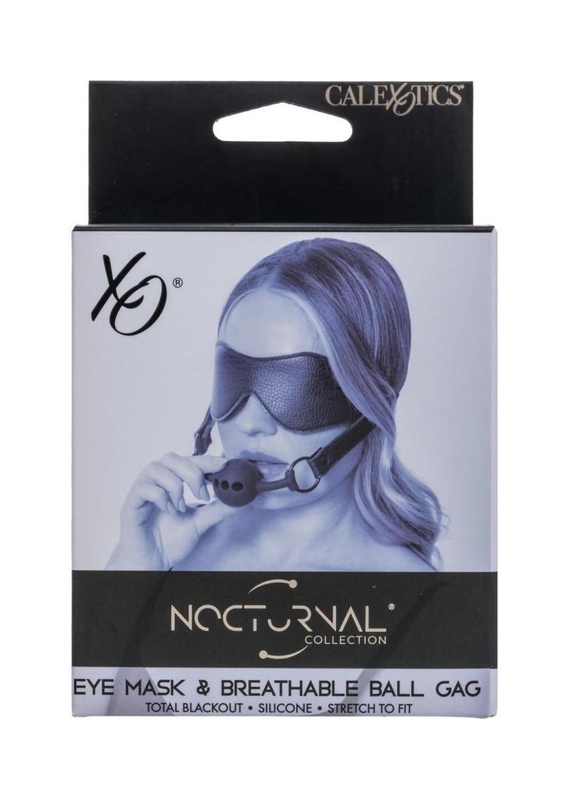 Nocturnal Collection Eye Mask and Breathable Ball Gag