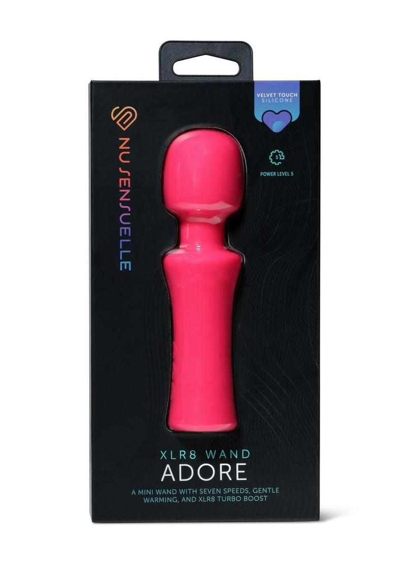 Nu Sensuelle Adore Xrl8 Rechargeable Silicone Wand with Heat