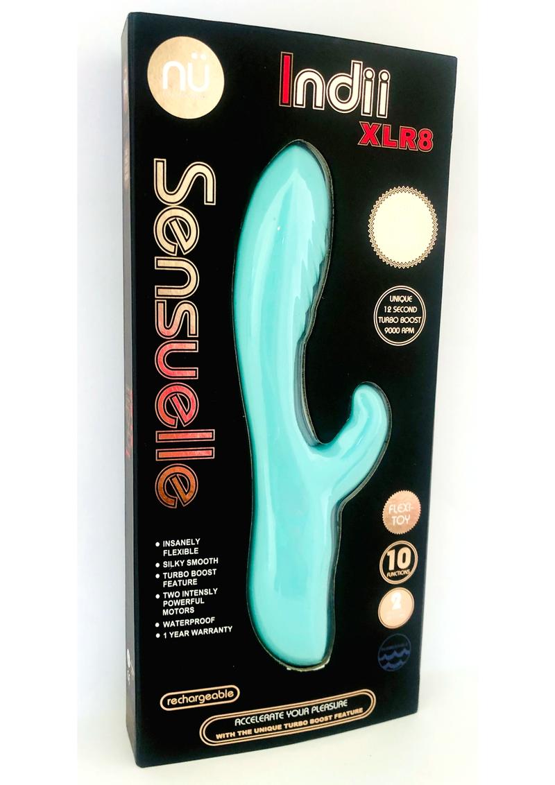Nu Sensuelle Indii Xlr8 Rechargeable Silicone G-Spot Rabbit Vibrator