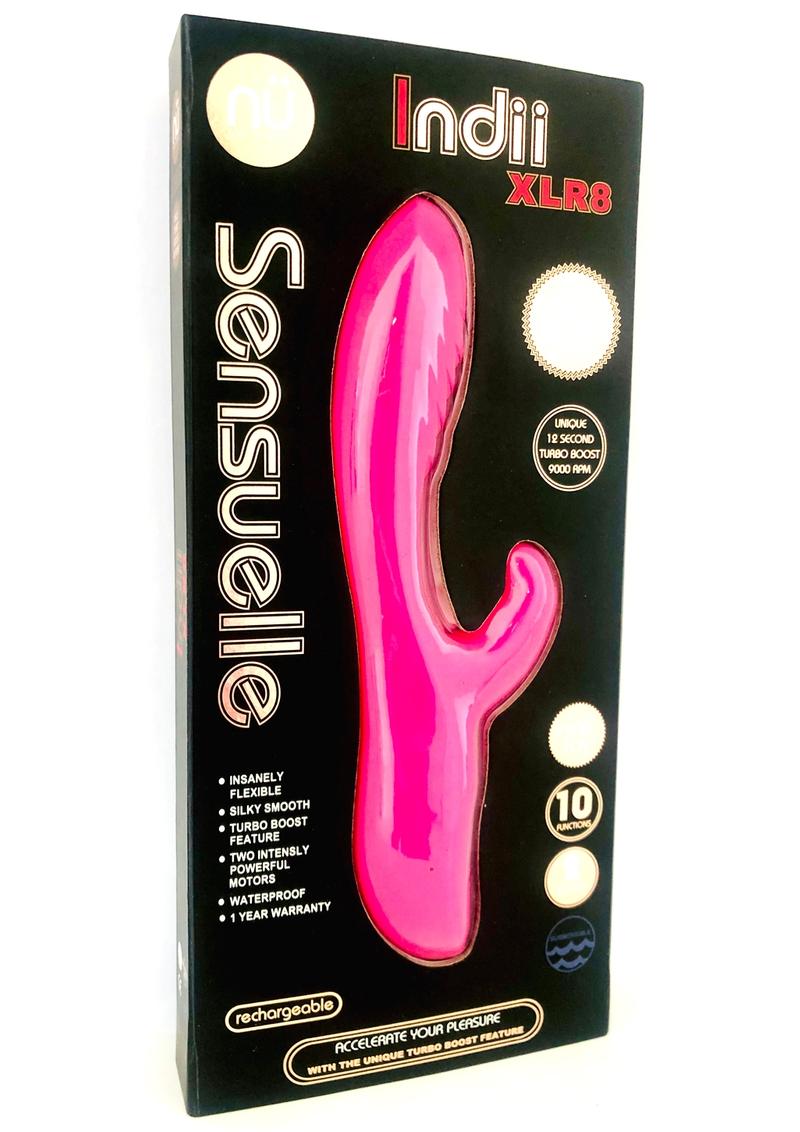 Nu Sensuelle Indii Xlr8 Rechargeable Silicone G-Spot Rabbit Vibrator