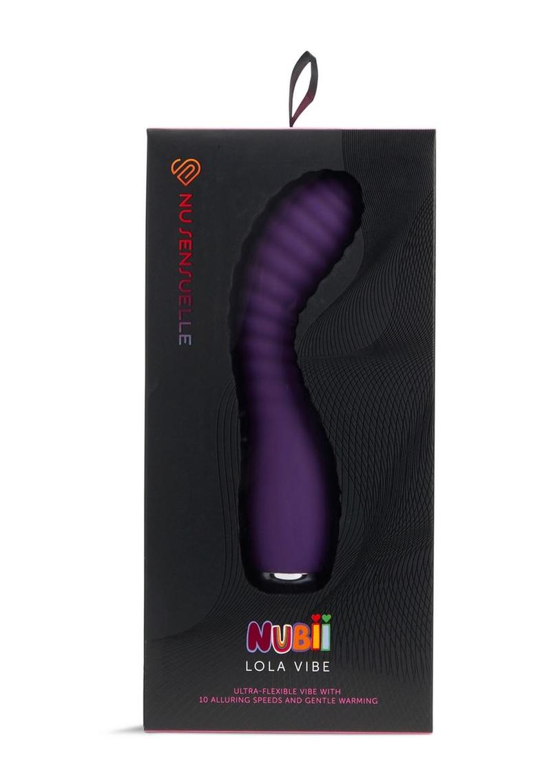 Nu Sensuelle Lola Nubii Flexibile Rechargeable Silicone Warming Vibrator