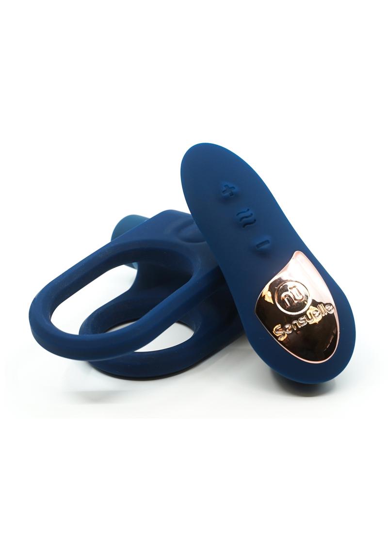 Nu Sensuelle Silicone Bullet Ring Xlr8 Rechargeable Vibrating Cock Ring with Remote Control