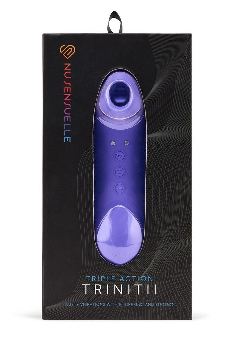 Nu Sensuelle Trinitii Triple Action Rechargeable Silicone Vibrator