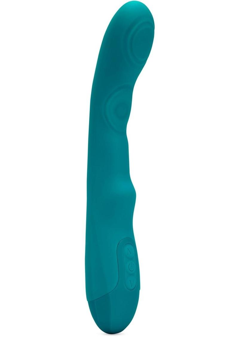 Nu Sensuelle Vivi Rechargeable Silicone Double Tapping Vibe with Clitoral Stimulation