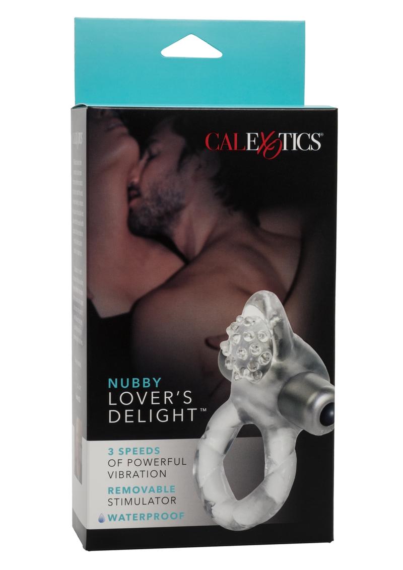 Nubby Lover's Delight Vibrating Cock Ring Cock Ring with Clitoral Stimulation