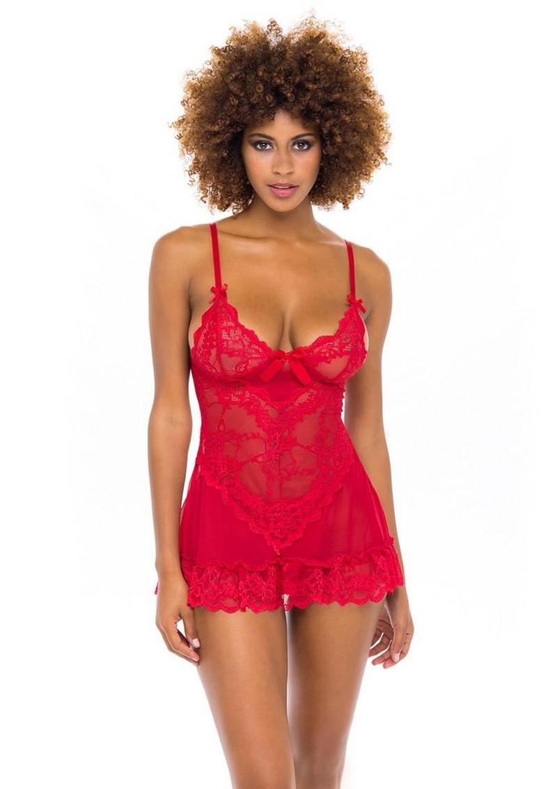 Oh LA LA Cheri Valentine Babydoll