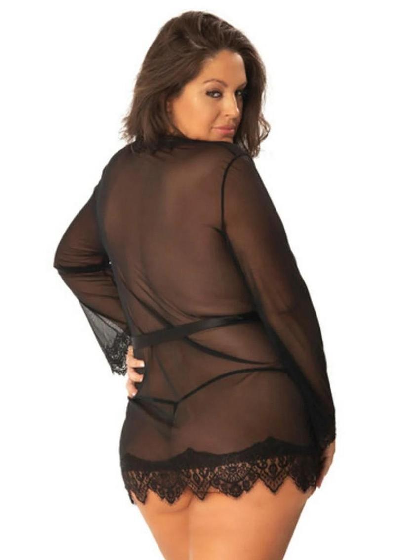 Oh LA LA Provence Short Sheer Robe