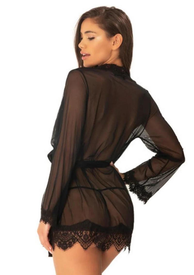 Oh LA LA Provence Short Sheer Robe