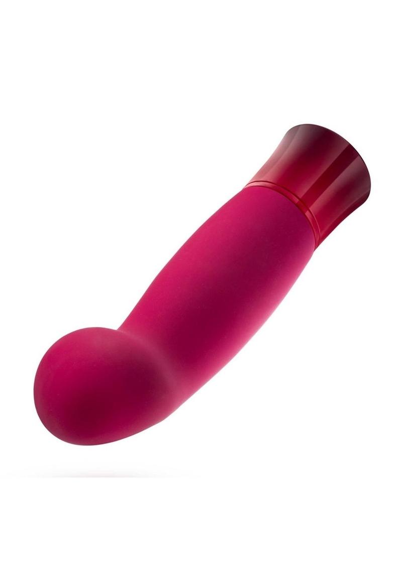 Oh My Gem Classy Rechargeable Silicone Vibrator - Garnet