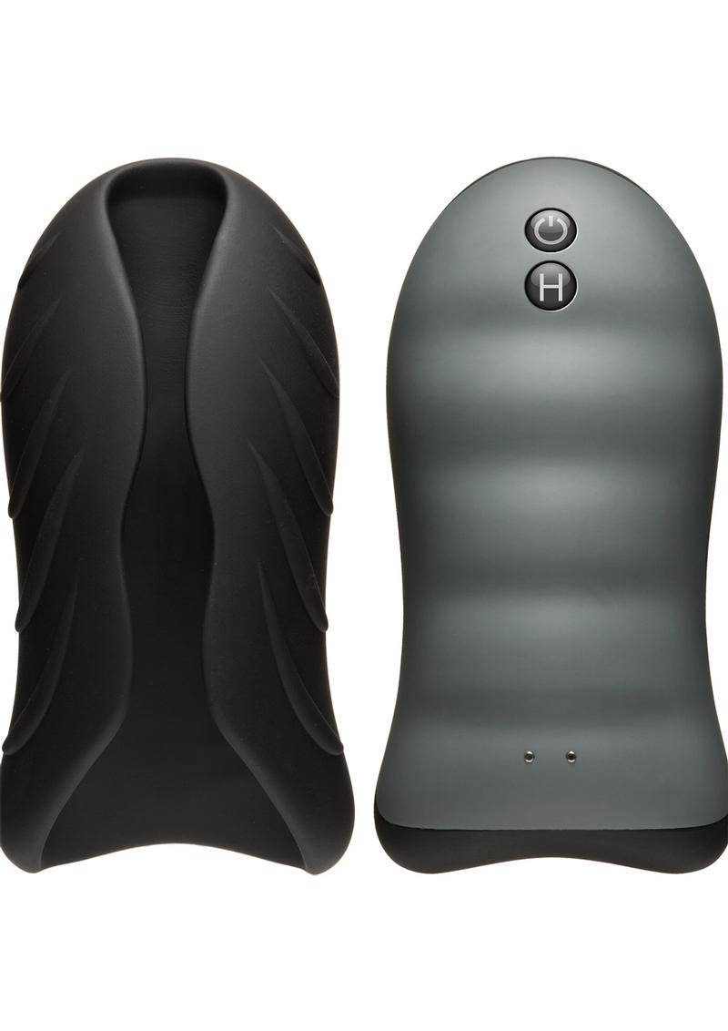 Optimale Secondskyn Silicone Warming Stroker Vibrating USB Rechargeable Masturbator