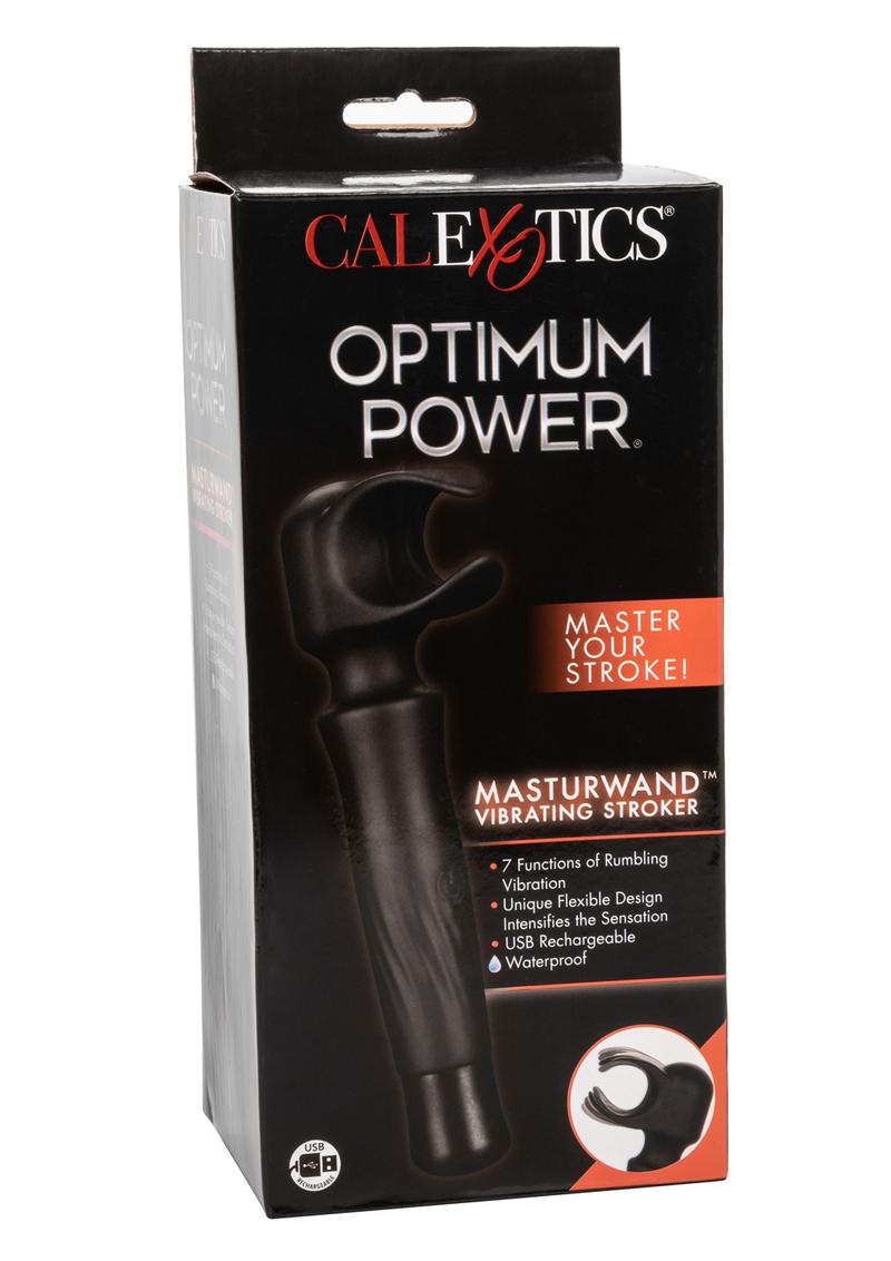 Optimum Power Masturwand Vibrating Stroker Rechargeable Masturbator