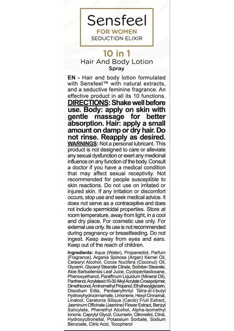 Orgie Sensfeel For Woman - Seduction Elixir 10 In 1 For Body and Hair