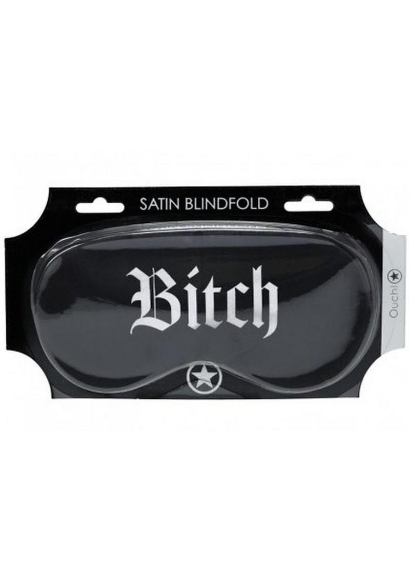 Ouch! Bitch Printed Satin Mask