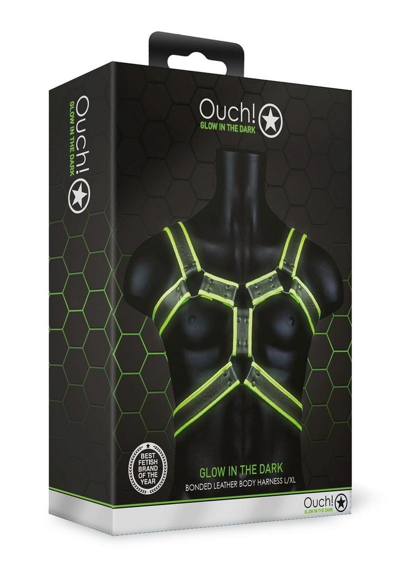 Ouch! Bonded Leather Body Harness