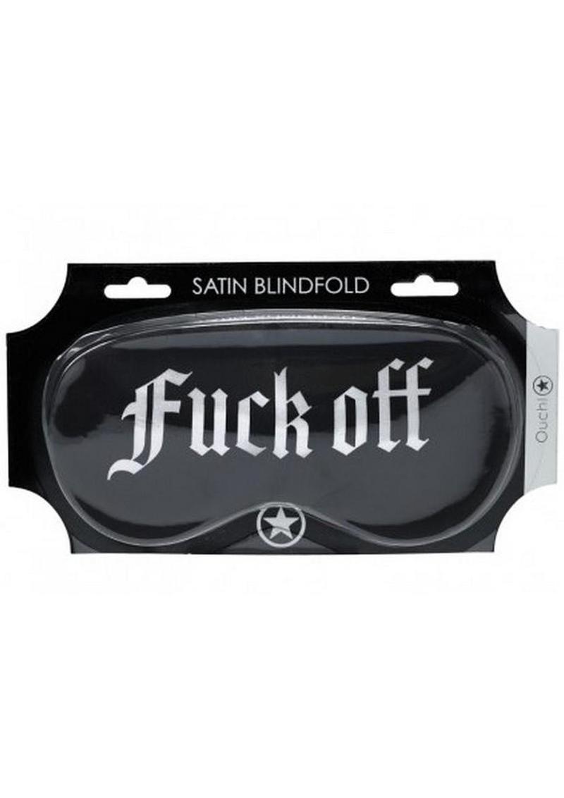 Ouch! Fuck Off Printed Satin Mask