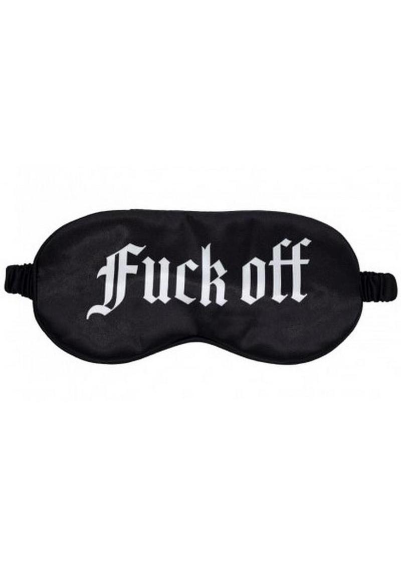 Ouch! Fuck Off Printed Satin Mask